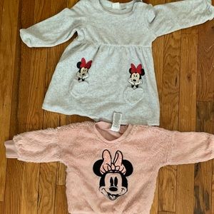 Minnie Mouse sweat and dress bundle!